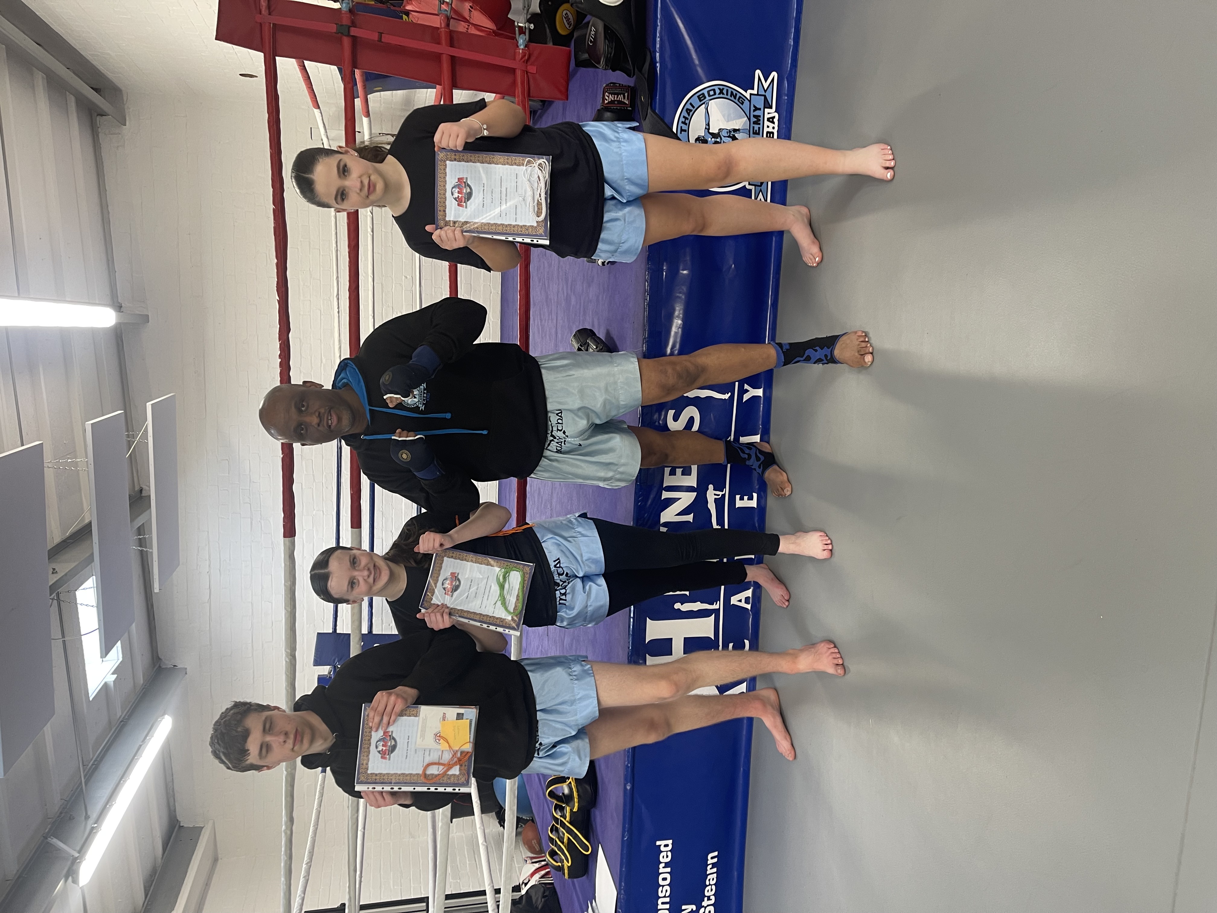 Junior Muay Thai students at Bar Hill